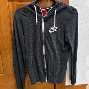 Nike Charcoal Gray Hoodie with Logo